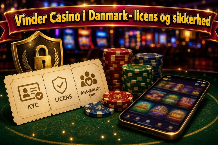 Vinder Casino i Danmark - licens og sikkerhed